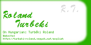 roland turbeki business card