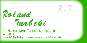 roland turbeki business card